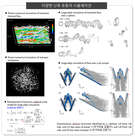 다양한 난류 유동의 시뮬레이션